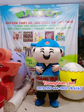 Mascot Anh Nhân Viên Hoàng Tâm Express Food- MCN038