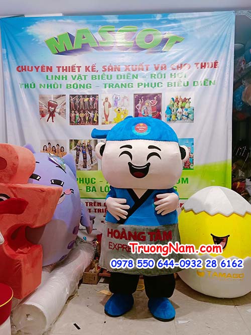 Mascot Anh Nhân Viên Hoàng Tâm Express Food- MCN038