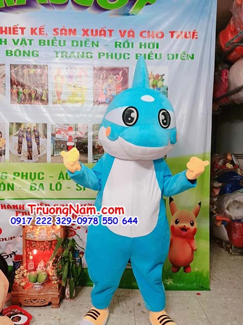 MASCOT CÁ HEO - Mascot Dolphin super cute  - MCSV012
