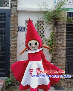Mascot chị đóng gói nhanh xinh đẹp cute- Mascot tiếu tinh tinh Tonttu - MCN057