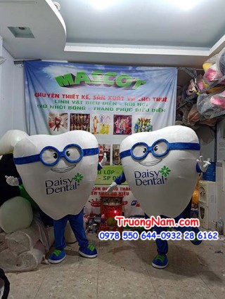 Mascot Daisy Dental - MASCOT RĂNG NHA KHOA DAISY -MCQC134
