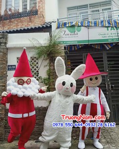 Mascot Easter bunny - Mascot thỏ phục sinh - Mascot tiếu tinh tinh Tonttu