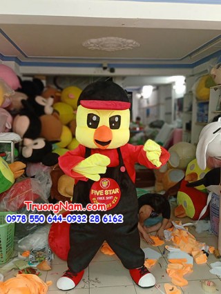Mascot Gà nhân viên FIVE STAR - MCGA020