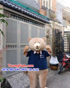 MASCOT GẤU TEDDY VỚI ÁO THUN - Mascot Teddy Bear - Mascot Gấu Bự Phil English