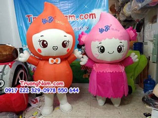 Mascot hơi sữa chua YOBI BABY- BIDRICO -MCHOI014