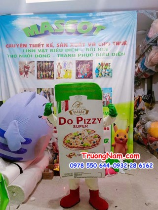 Mascot hộp Do Pizzy + Super Mozzarella  - MCQC149
