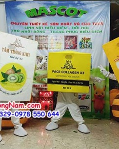 Mascot Kem Face collagen X3 & Sửa rửa Mặt Nghệ & Mật ong-collagen X3 - MCQC065
