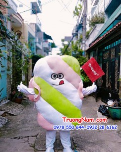 Mascot kẹo xoắn tv world  - MCQC102