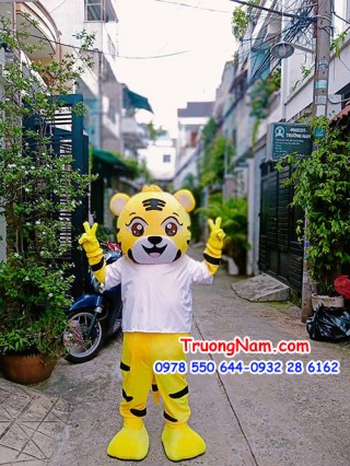 Mascot Kid Tiger - MASCOT HỔ ÁO TRẮNG