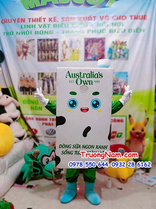 Mascot Milk Bottle Australia's Own - masoct  hộp sửa Australia's Own - MCQC147