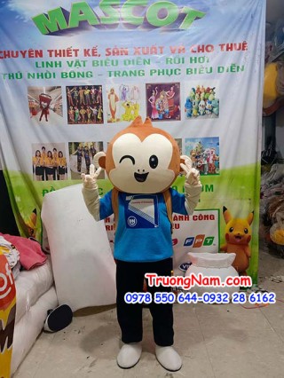 Mascot Monkey Student - mascot khỉ - MCK010