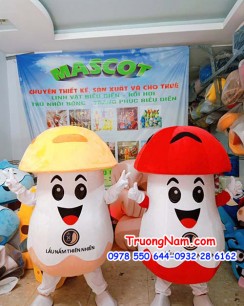 Mascot Mushroom Yi Hotpot - Mascot Nấm ”Lẩu nấm thiên nhiên” - MCTC023