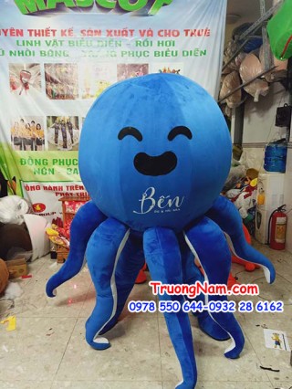 Mascot octopus Bến-Ốc & Hải sản - Mô hình Bạch tuộc Bến-Ốc & Hải sản - MCSV014