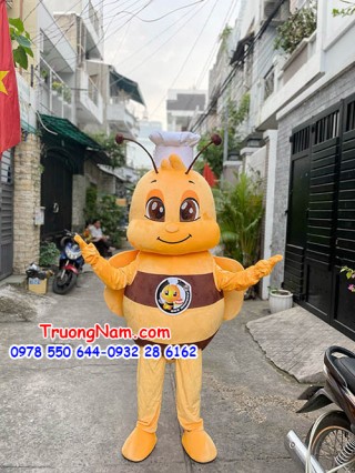 mascot ong đầu bếp Bee Bakery - MCO014
