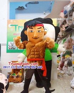 Mascot Papa Bự - KUN Chiến Binh Xanh -Gia Đình Nông Dân Siêu Phàm - MCN017