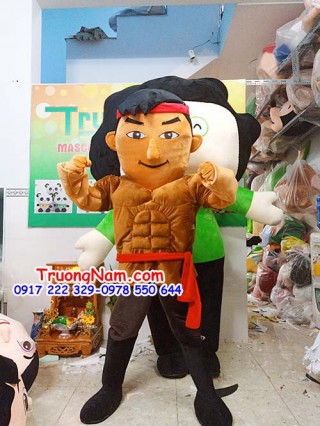 Mascot Papa Bự - KUN Chiến Binh Xanh -Gia Đình Nông Dân Siêu Phàm - MCN017