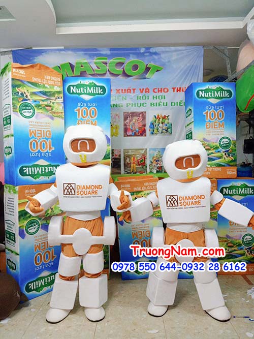 Mascot Robot Diamond Square - MCROBOT023