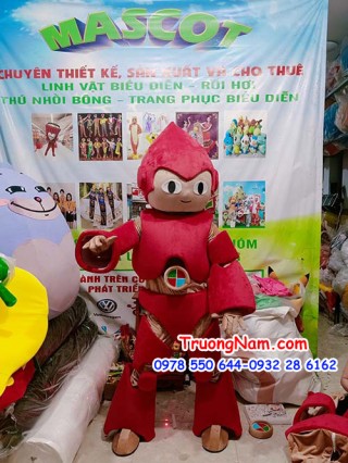 Mascot Robot Red - mascot người máy đỏ - MCROBOT029