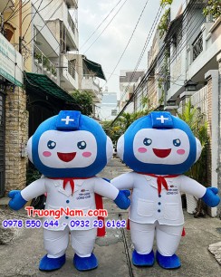 mascot siêu nhân y tế Tiêm chủng Long Châu - MCHOI093