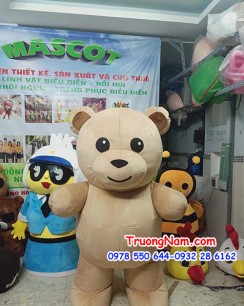 MASCOT TEDDY BEAR - Rối hơi gấu Teddy Bear - MCHOI032
