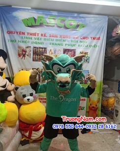 Mascot The Dragon - mascot rồng xanh - MCR005