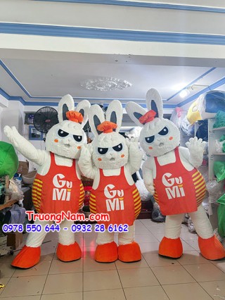 Mascot thỏ Gumi - Mascot thỏ đầu bếp Gumi