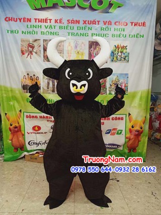 Mascot trâu Đại Hắc Ngưu - MCTB025