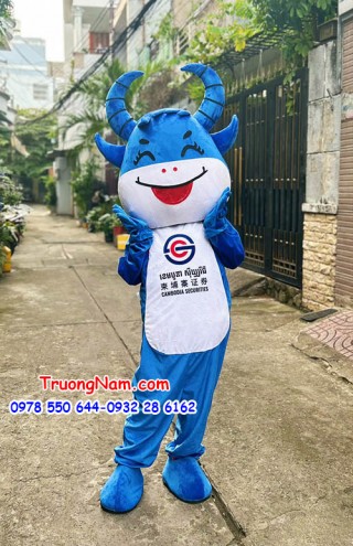 Mascot trâu xanh Cambodia Securities - MCTB041