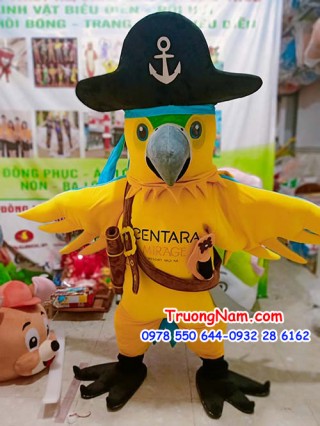 Mascot Vẹt Macaw xanh vàng - Mascot Vẹt Centara - MCCHIM001