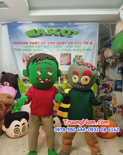 Mascot zombie - Mascot Halloween -  MCN034