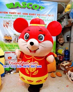 Mascot Chuột thần tài Thân bự